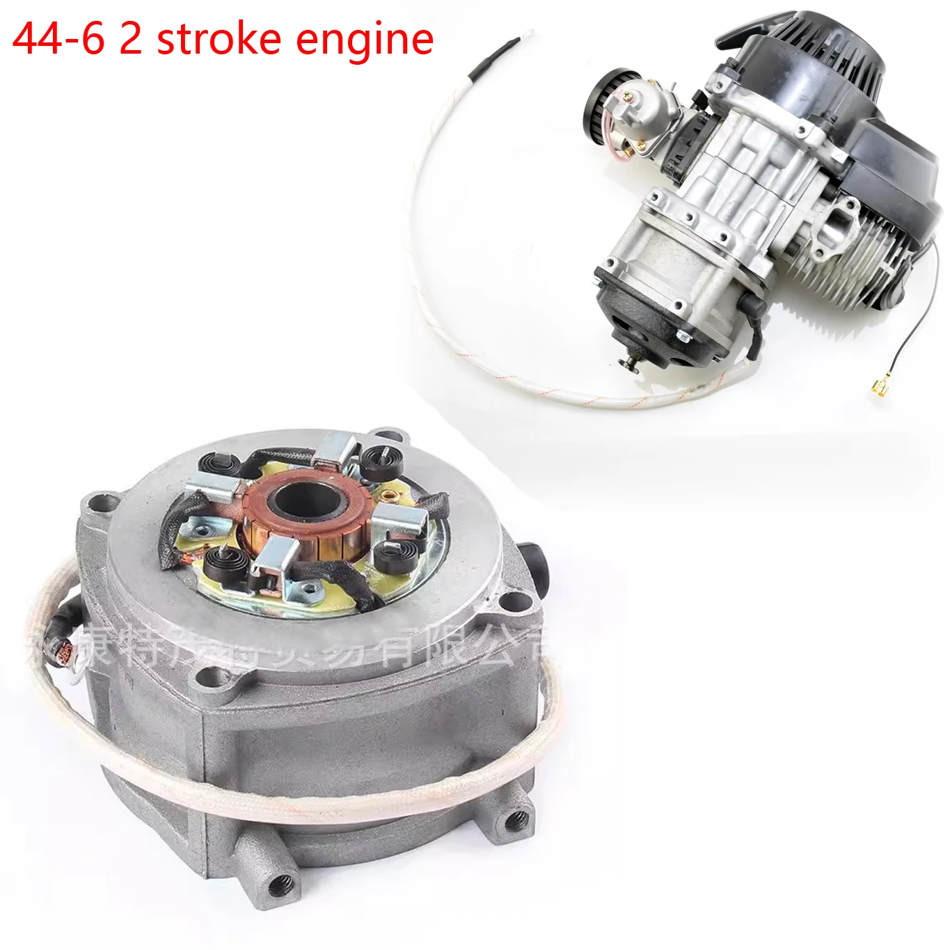 

44-6 Electric Starter start Motor For 49cc 2 Stroke Engine Mini Pocket Scooter Chopper Dirt Bike Modified ATV Quad Modified Part