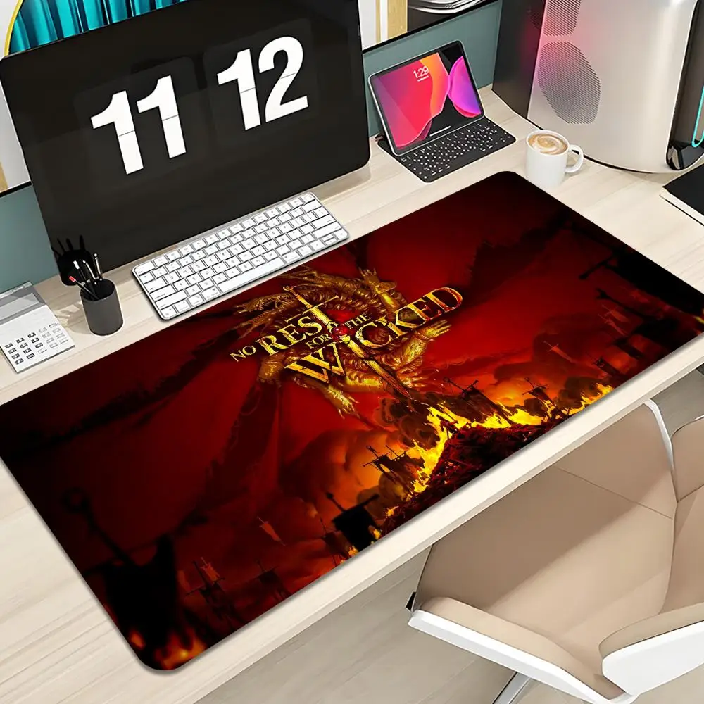 

game No Rest for the Wicked Mouse Pad Keyboard Mousepad large 1200X600 mm Desk Mat PC Gamer Office Carpet Home Table pad