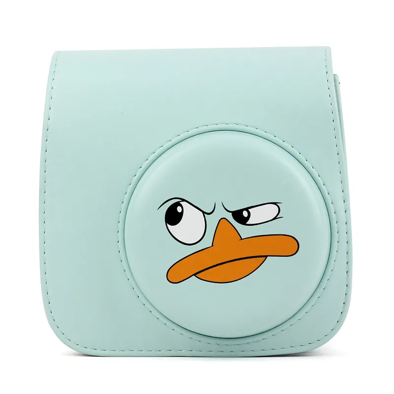 Watercolor PU Leather Camera Case for Fujifilm Instax Mini8 8+ Mini 9 Camera Protective Bag