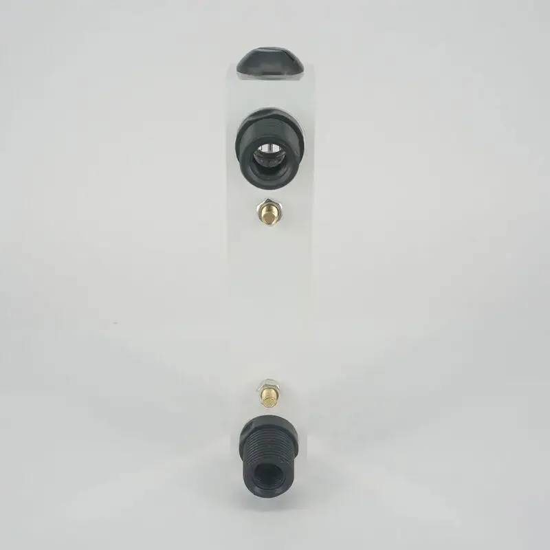 PMMA Liquid Flowmeter Water Flow Meter Panel Rotameter With/Without Control Valve LZM-15 0.2-2LPM 16-160LPH 1-7LPM 10-100LPH