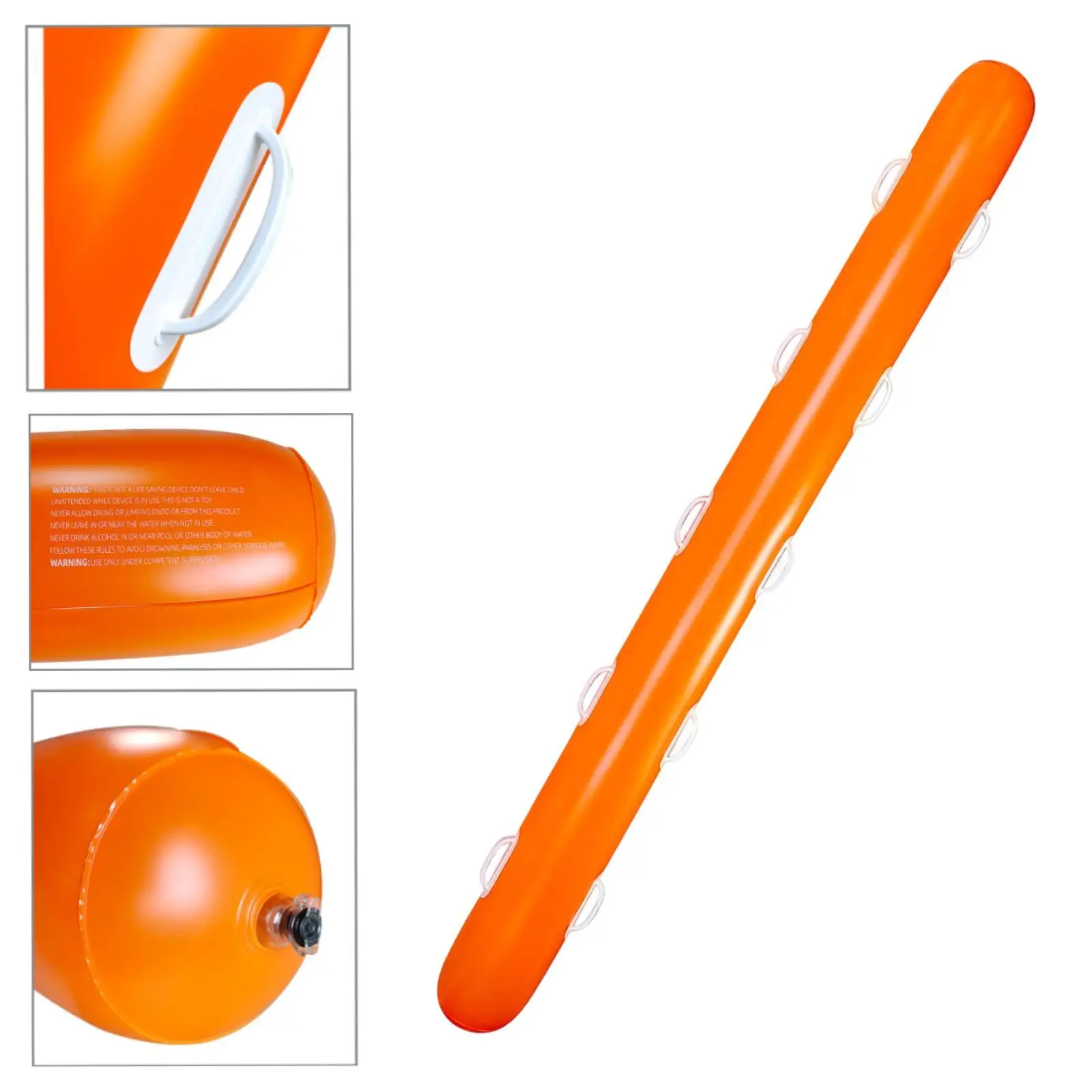 Safe Non Inflatable Pool Noodle High Density PVC Swim Helper Float for Families Beach Outings Pool