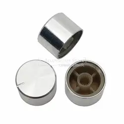 5PCS Aluminum Alloy Knob Cap 23*17MM Amplifier Volume Potentiometer Knob Flower Shaft Inner Hole 6MM Diameter 23MM Height 17MM