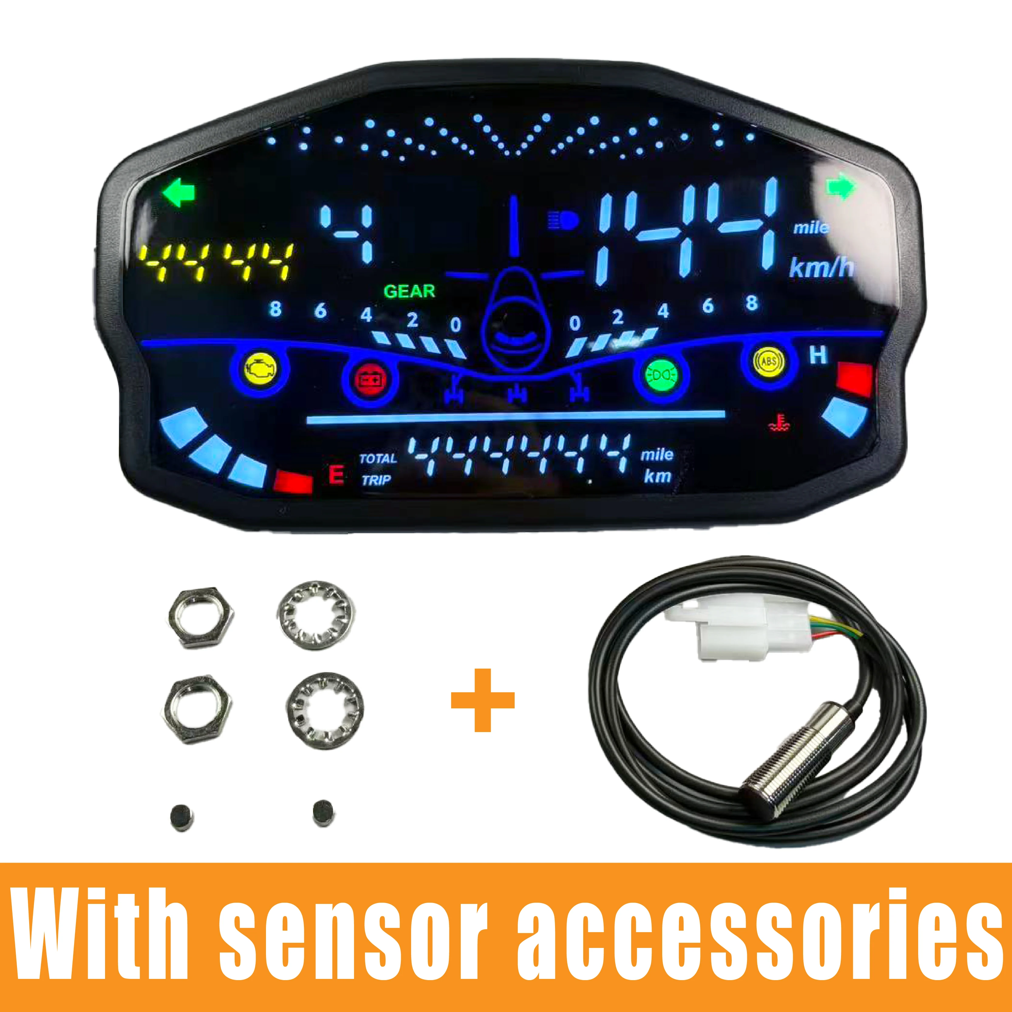 

Universal LED Screen Display Motorcycle Accessories Speedometer Moto Digital Tachometer Dashboard for Honda Ducati Yamaha