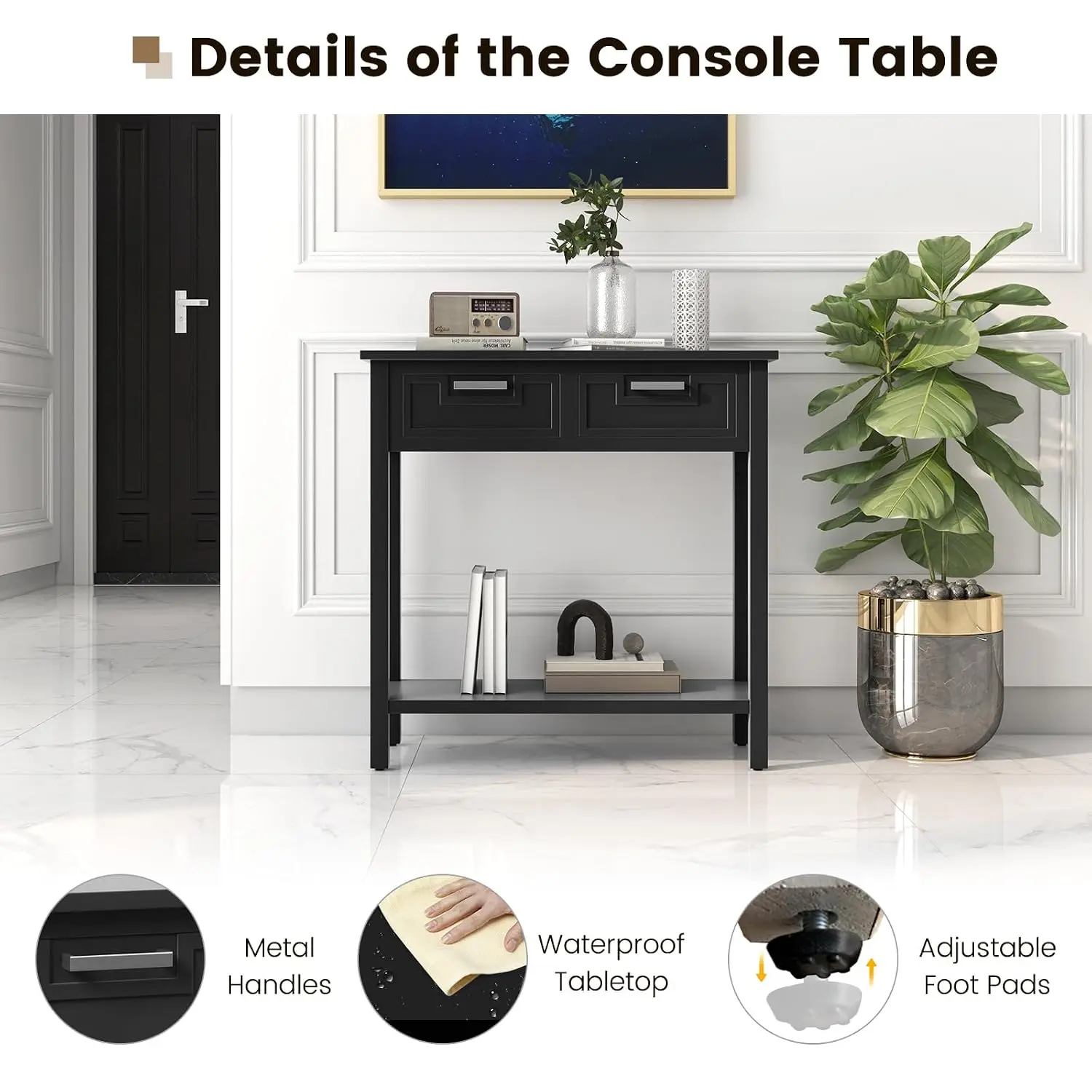 Small Storage Console Table 6