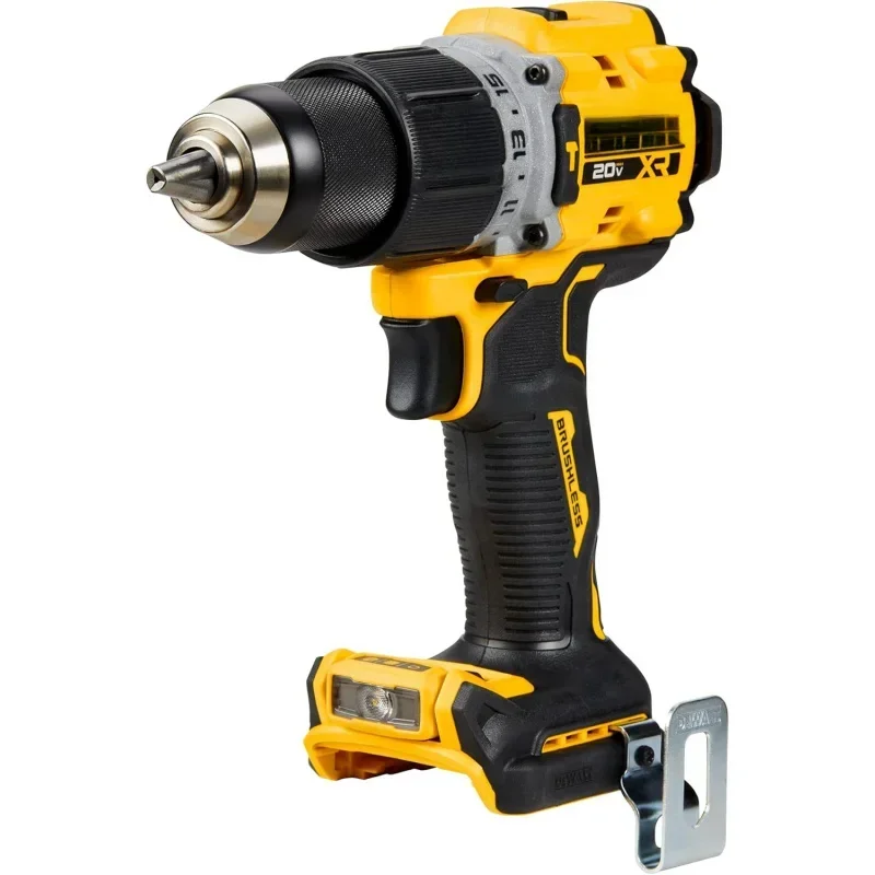 20V MAX Hammer & drill,1.27 cm,Cordless and Brushless,Compact Two-Speed Setting,Bare Tools Only(DCD805B)