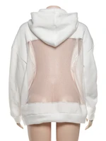 Sisterlinda Hooded Harajuku Sweatshirt Women Autumn Trend Backless ShinyThrea Mesh Patchwork Casual Street Hipster Pulloverr - Image 6