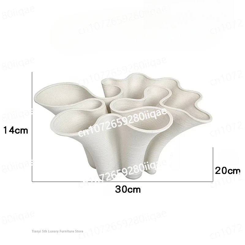 

Гидропоника Настольная ваза Статуэтки Минимализм Декор Estatua Скандинавская керамическая цветочная посуда Фигурки Гетероморфизм Кораллин