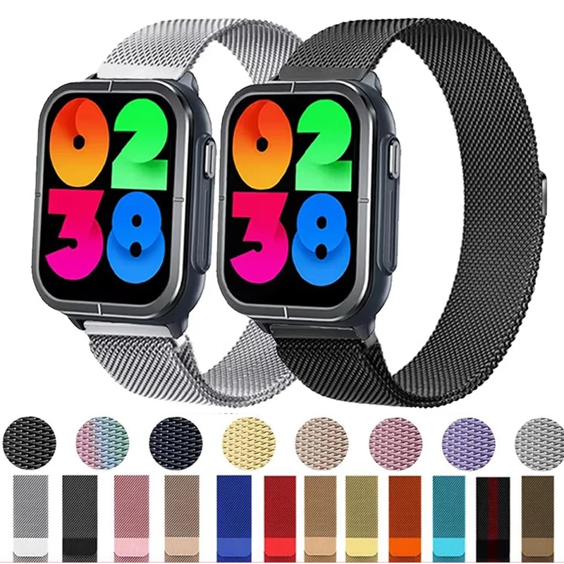 20mm 22mm Anello milanese per Mibro Color/Lite/Lite 2/C2/Air cinturino magnetico in metallo per Mibro X1 A1 A2 C3 cinturino per smartwatch