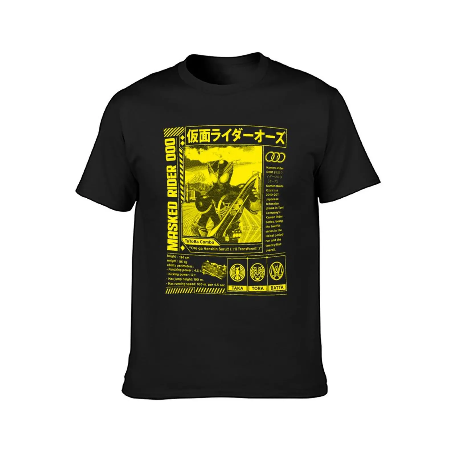 Kamen Rider Ozu 3 T-Shirt new edition anime clothes t shirt men