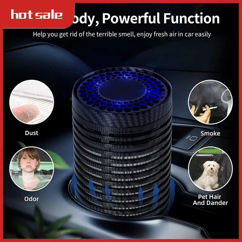 

A57M-Car Air Purifier, Air Purifier For Car With H13 True HEPA Filter For Smoke, Dust, Mini Portable Air Purifier