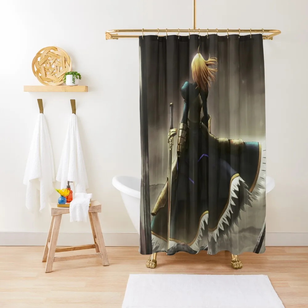 

Saber Fate Stay Shower Curtain Window Shower Bath For Bathrooms Accessories For Shower And Services Curtain