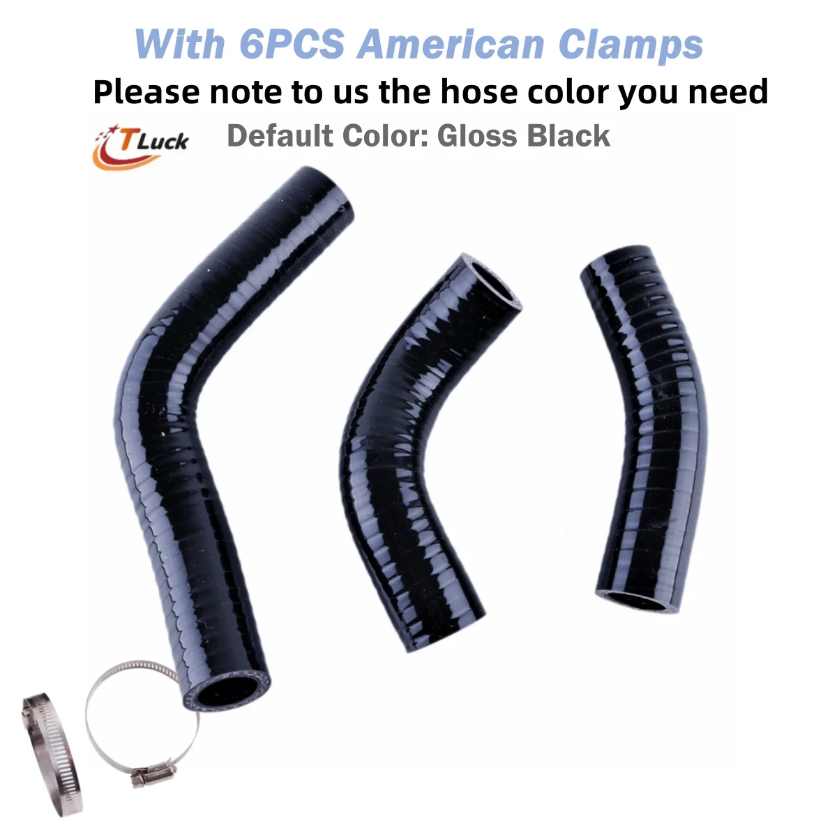 3 قطعة لسوزوكي RM250 1989-1994 سيليكون المبرد المبرد أنابيب خرطوم الأنابيب طقم قطع غيار #5