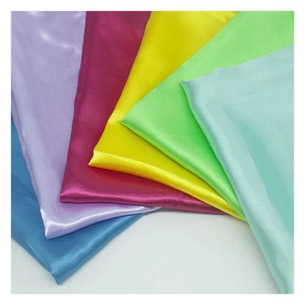 

DIY 150*100cm Satin Fabric Imitation Silk Handmade Clothing Fabric Interior Decoration Lining Silk Satin Background Accessories