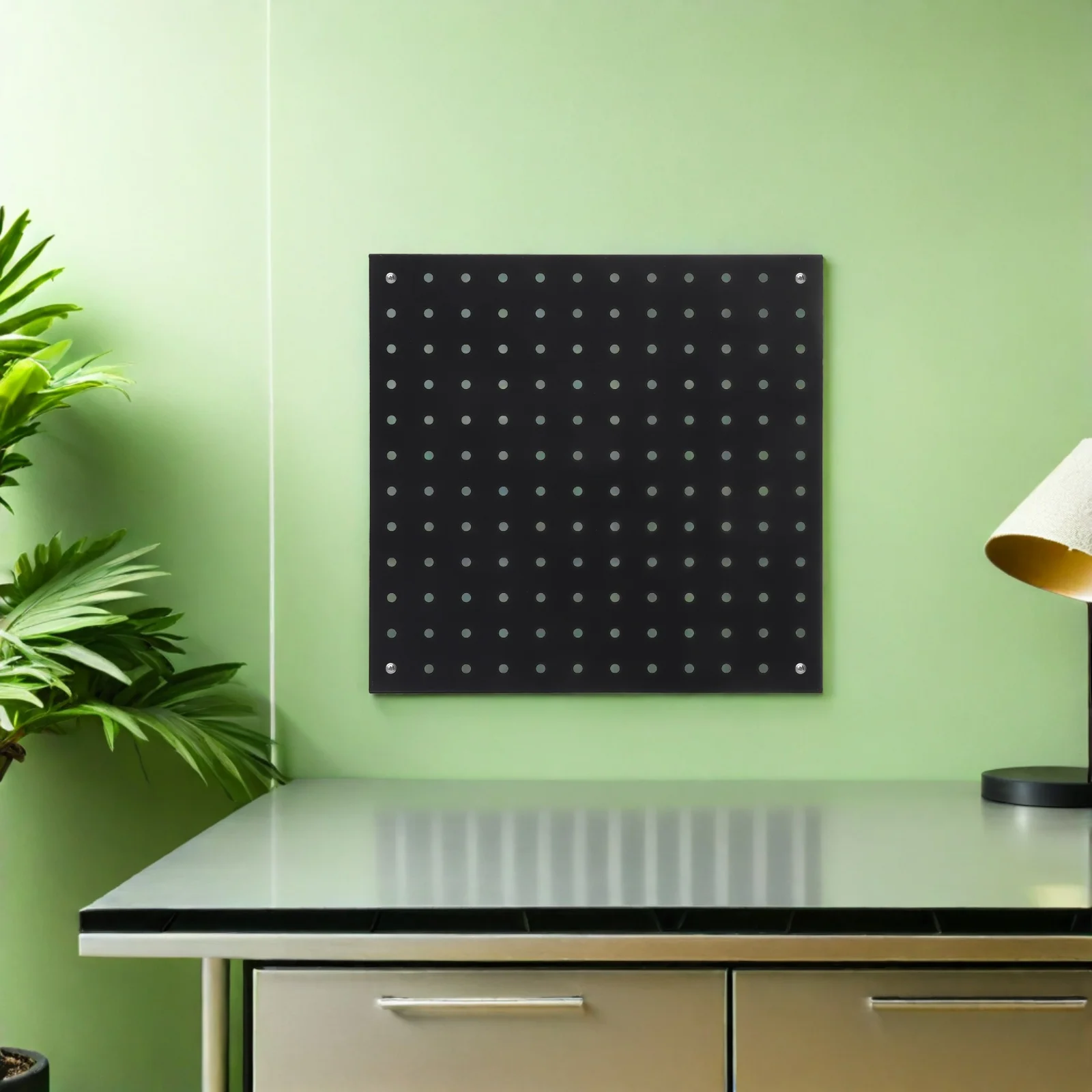 

4 Pcs Heavy Hole Board Office Organization Peg Garage Tool Storage Duty Metal Pegboard Panels for No Drill Household Display