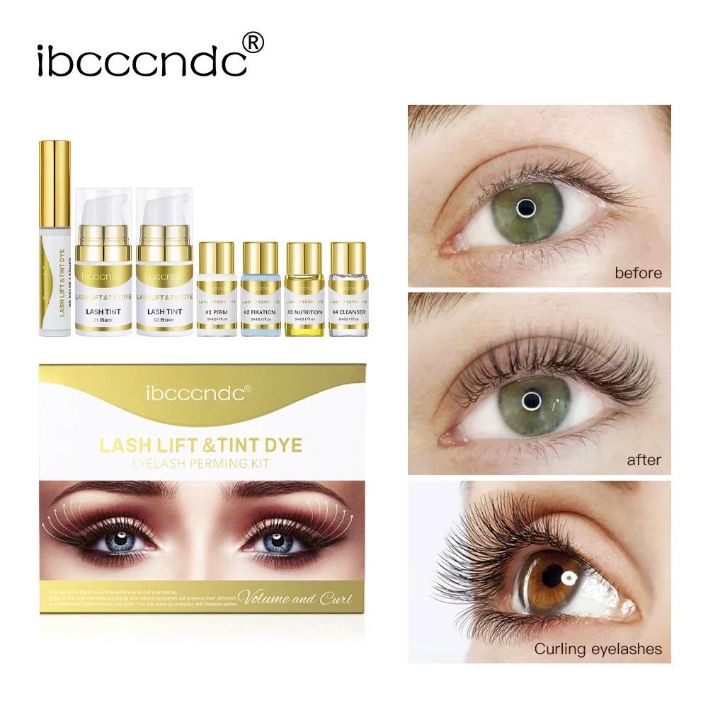 Zestaw do brwi Lash Brow Kit Beauty Wysokiej jakości półtrwały zestaw do podkręcania rzęs w domu Diy Lash Lift