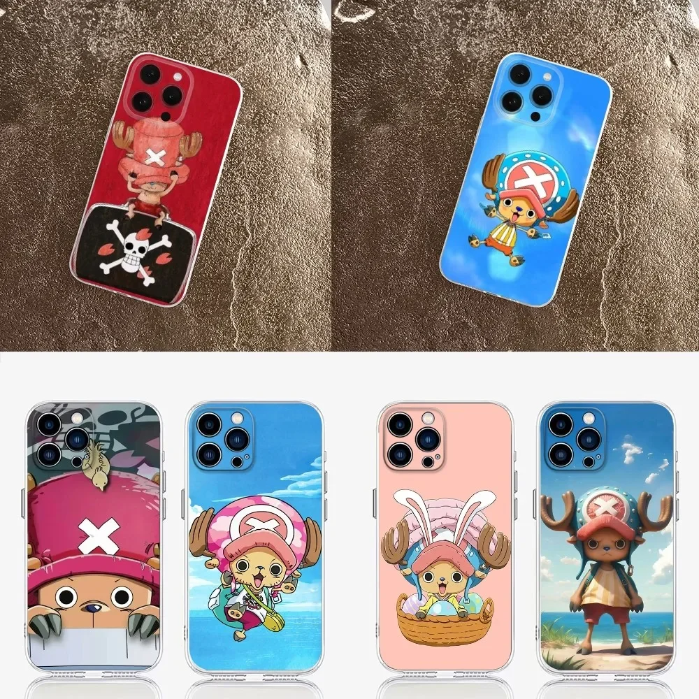 Cute T-Tony C-Chopper Phone Case  For IPhone 16,15,14,13,11,12 Pro Max Mini X XR XS 7,8 Plus SE Soft Clear Shockproof Soft Cover