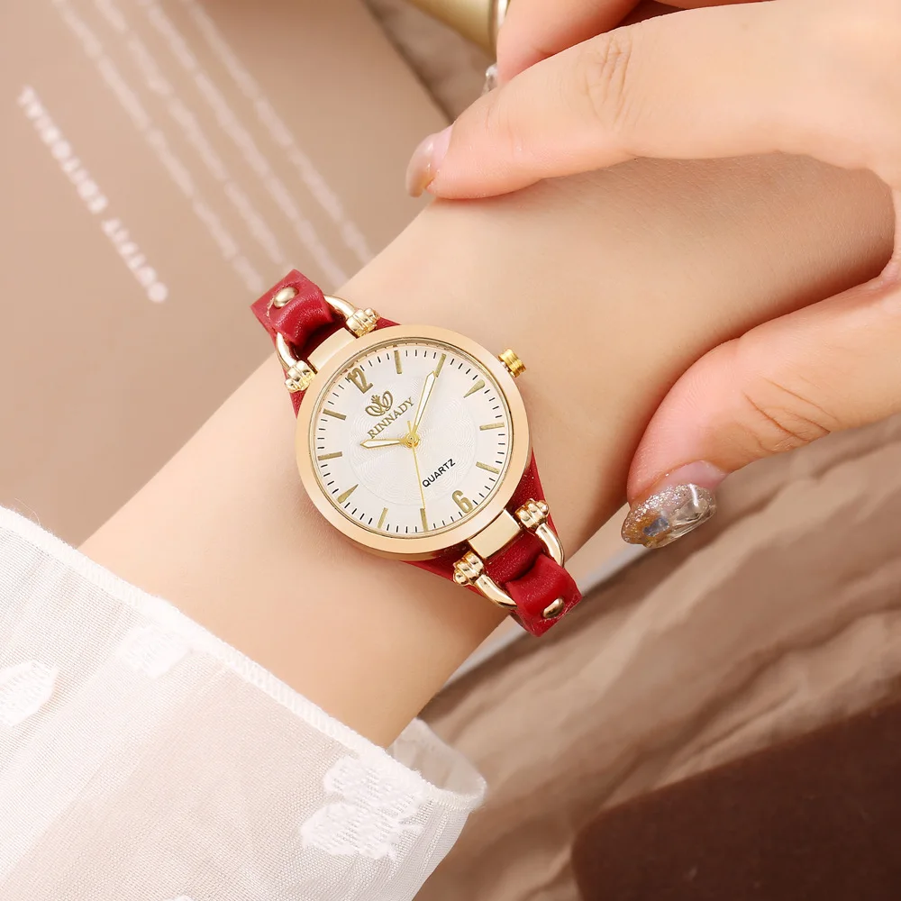 

Fashion Quartz Watch Women PU Leather Thin Strap Wristwatch Ladies Watches Fashion Women Gift Watch Relojes Para Mujer