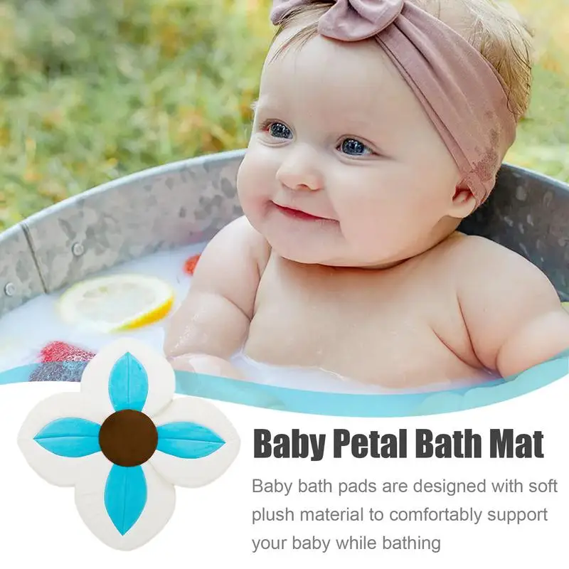 

Baby Bath Mat Non-slip Petal Bathtub Mat For Baby Creative Flower Baby Bath Pad Comfortable Baby Bath Flower-shaped Bathtub Mat