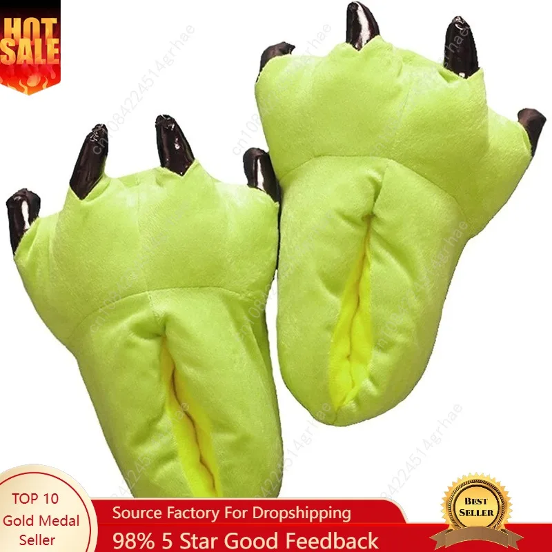 

Unisex Claw Animal Paw Slippers - Chicken, Bird, Cow, Tiger, Giraffe, Dinosaur, Bear, Monster Designs
