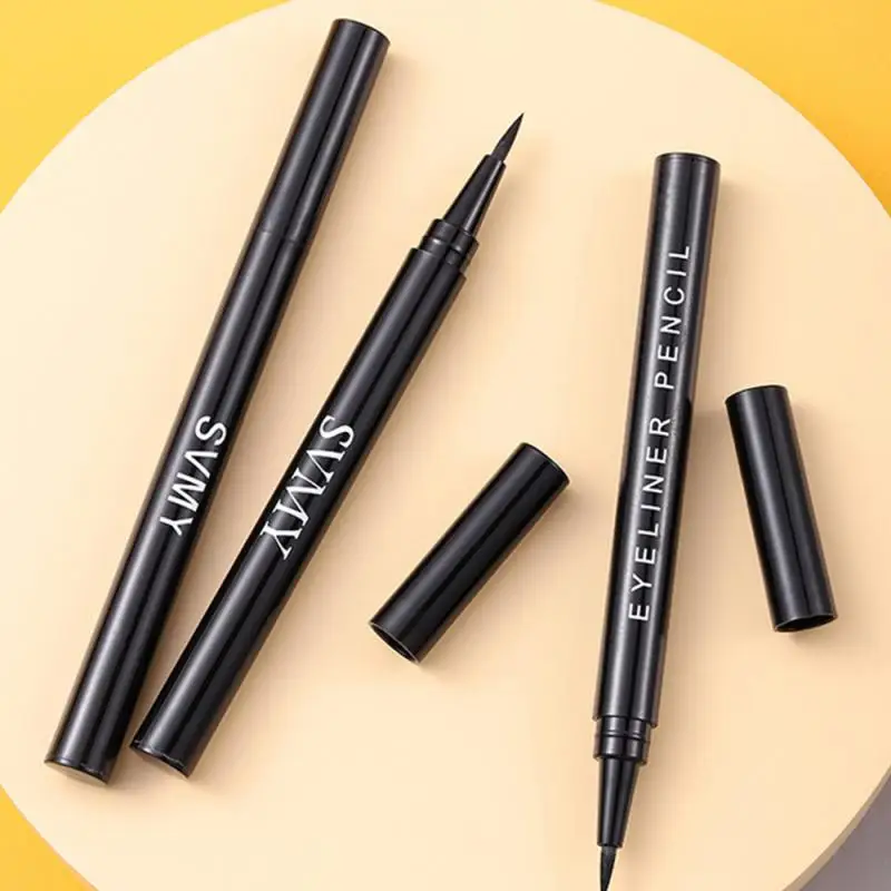 1/2/3PCS Small Gold Pen Quick-drying Eyeliner Waterproof Long-lasting Eyeliner Black/Brown Eyes Makeup Liquid Eyeliner Pencil 