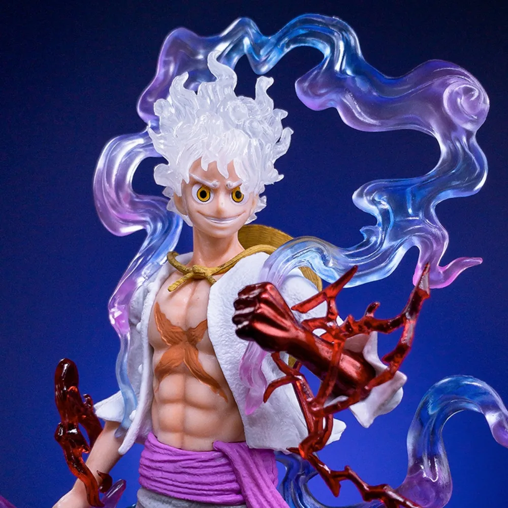 21cm One Piece Anime figure Luffy GEAR 5 Figurine Nika Luffy Sun God Action Figures Collectible Model Toys Gift image 2