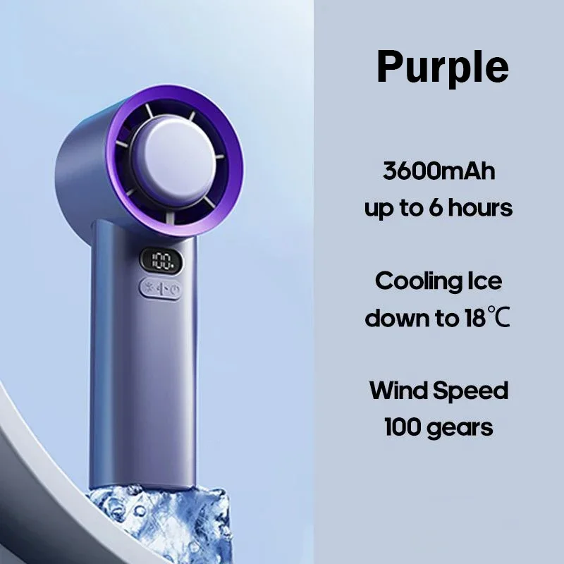

Портативный портативный мини-вентилятор емкостью 3600 мАч, складные подвесные вентиляторы на шею, USB-перезаряжаемый вентилятор с подставкой для телефона и экраном дисплея