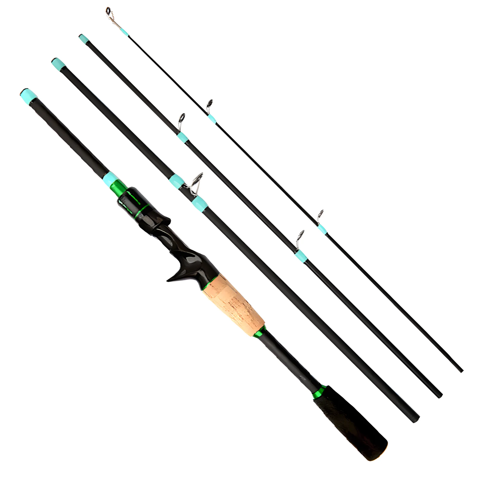 1.8/2.1m Casting Spinning Fishing Rod  UltraLight Carbon Travel Lure Feeder Pole 4/5Section with EVA Handle 3.5-14g Lure Weight