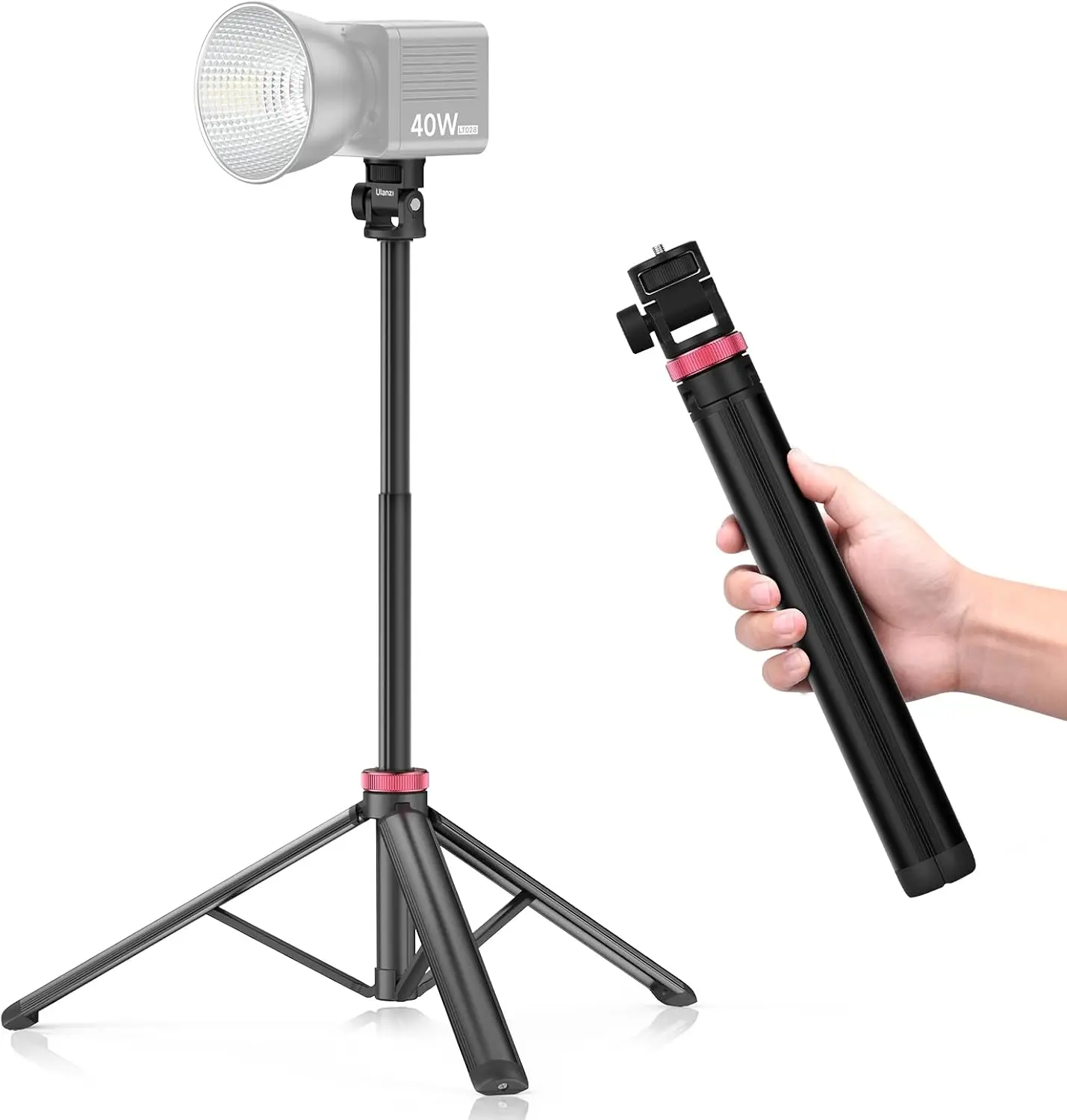 

MT-79 Extendable Photography Light Stand, 81" Portable Adjustable Light Tripod with 1/4" Screw, 360° Ball Head Camera P