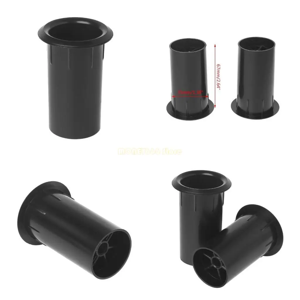 F62C 2 PCS Динамик порт трубка 4 -дюймовый диаметр сабвуфера бас -динамика