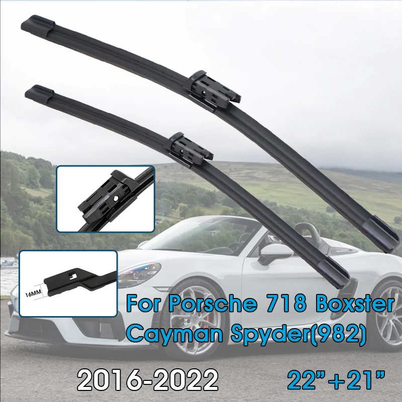 Auto Wischerblätter 22 "+ 21" Für Porsche 718 Boxster Cayma (982) 2010-2012 Windschutzscheibe Windschutzscheibe Frontscheibe Klingen Auto Zubehör