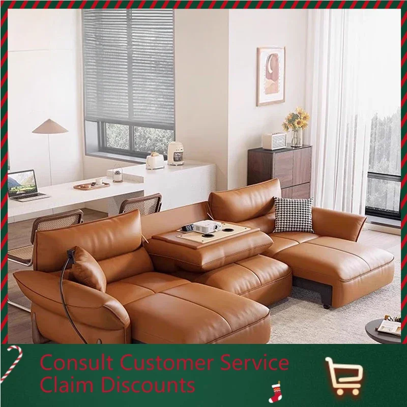 Electric Luxury Sofa Chair Soft Modern Leather Daybed Sofa Loveseat Reclining Sofy Do Salonu Living Room Furniture