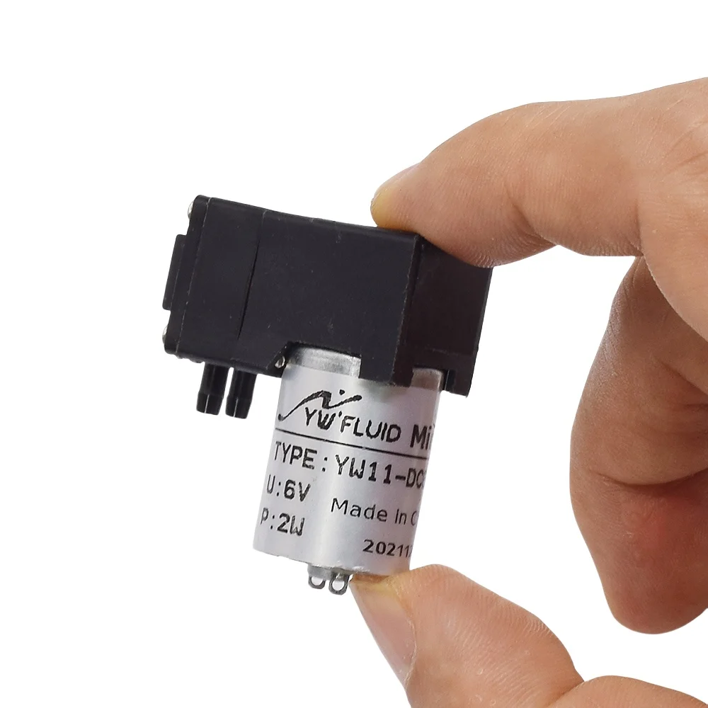 

YW11 Micro Mini Piston Diaphragm Pump DC 3V-6V 3.7V 5V Air Water Suction Vacuum Pump Gas Fluid Self-Priming Pump