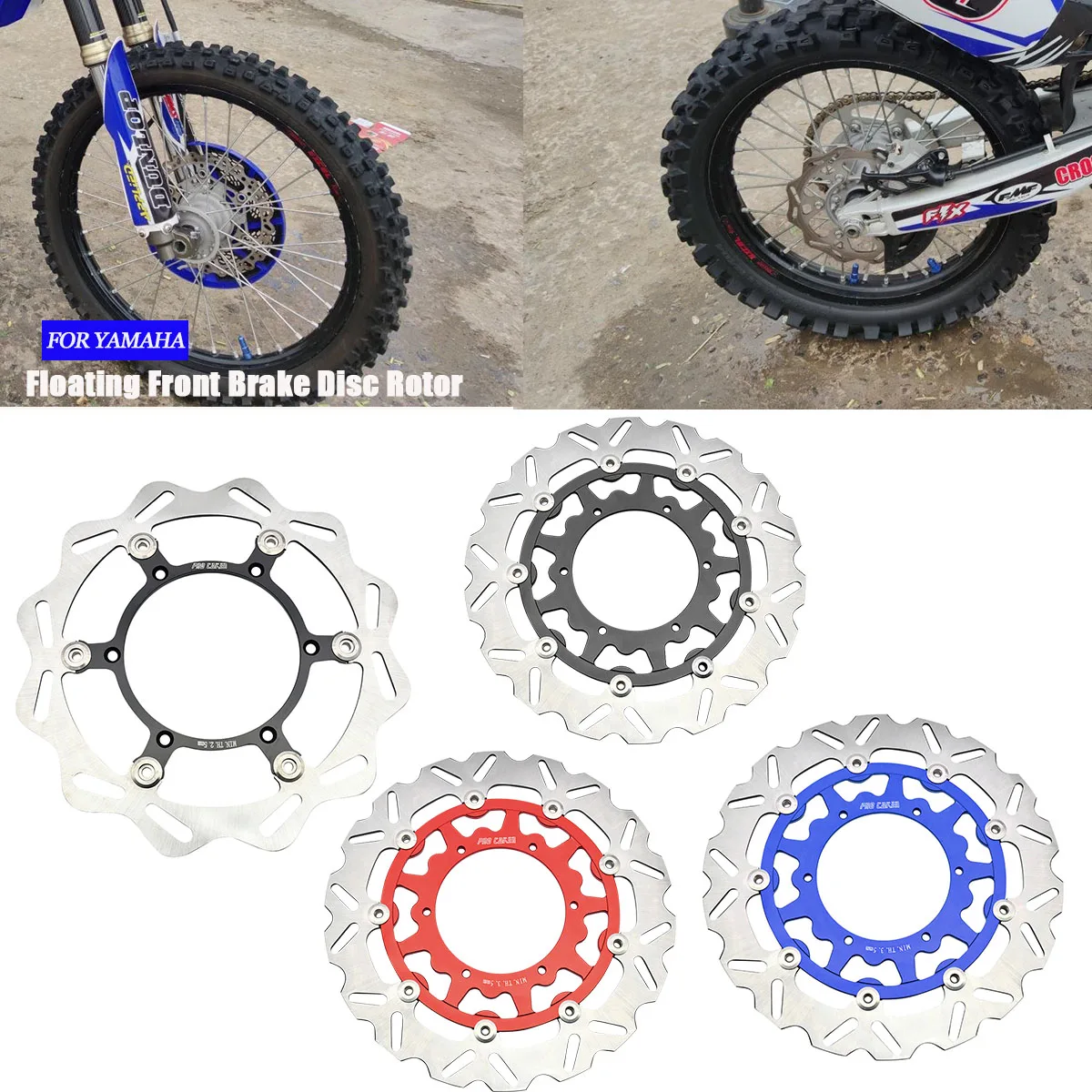 

320mm 270mm CNC Floating Front Brake Disc Rotor For Yamaha WR YZ 125 250 250F 426F 450F YZ250X YZ250FX 1998-2021 Universal parts