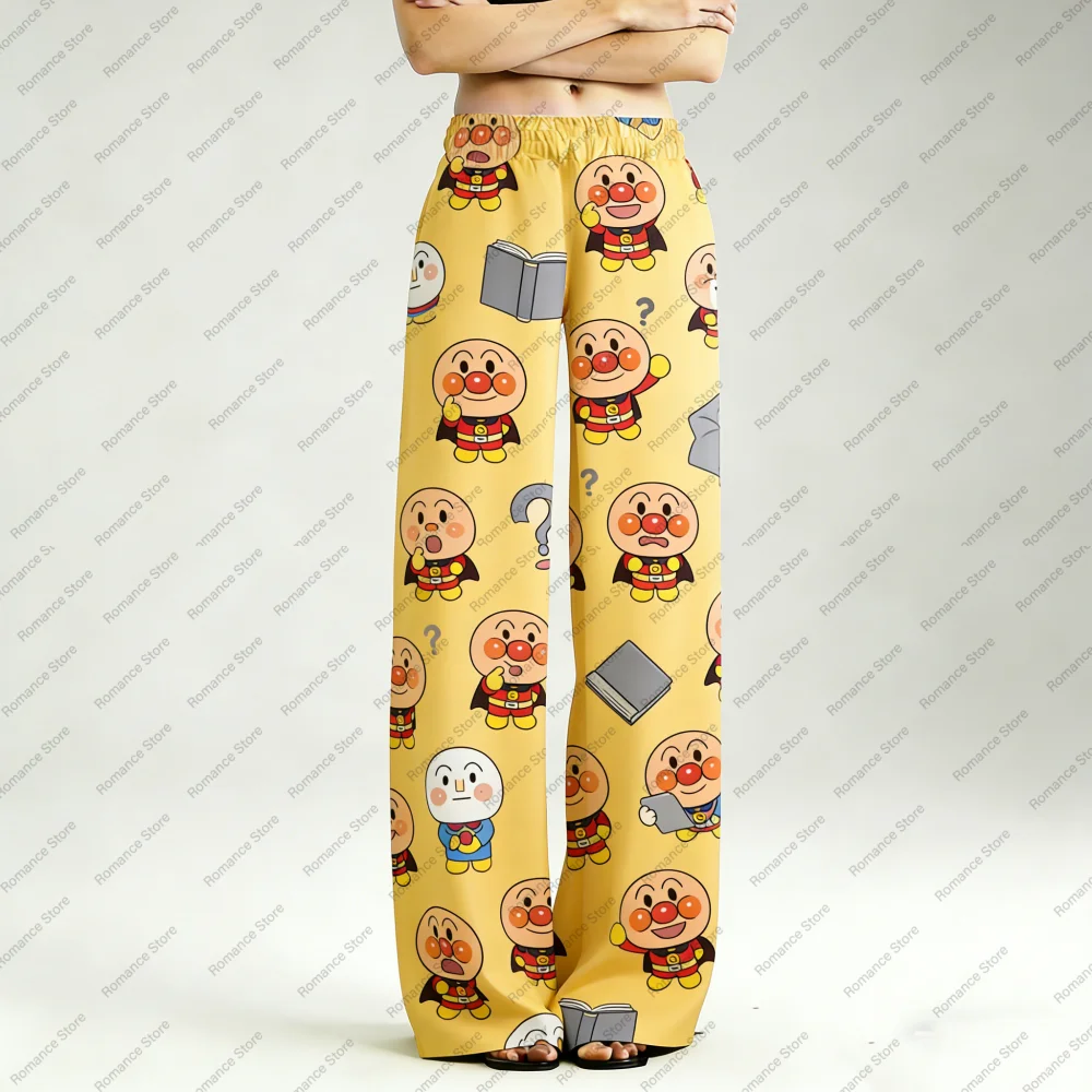 

Женский пижамный комплект Y2K Breadman, женские брюки в стиле аниме, домашние пижамы для прогулок с героями мультфильмов, брюки, высококачественная повседневная домашняя одежда