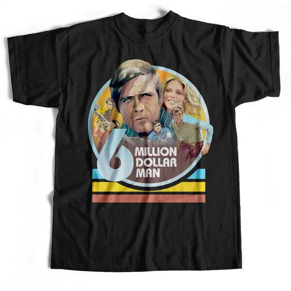 Six Million Dollar Man Tv Show Tee Lee Majors Cyborg Bionic Woman Jaime Sommers