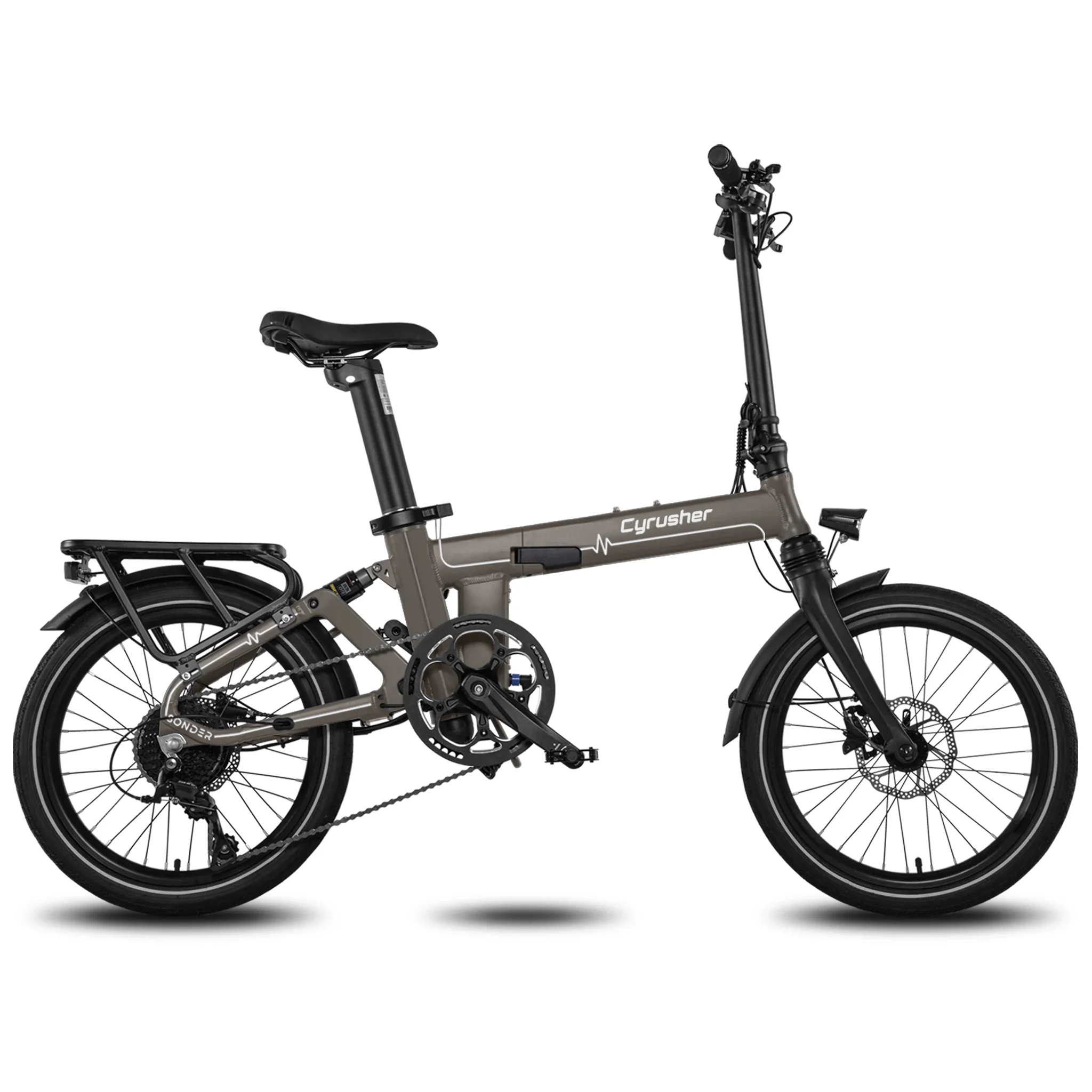Cyrusher Sonde Elektrofahrrad für Erwachsene, 250 W Motor City Ebike, 48 V, 10 Ah Batterie, E-Bike, 20-Zoll-Reifen-Elektrofahrrad