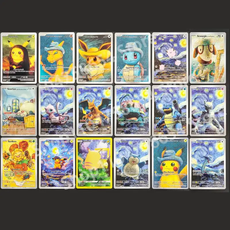 TCG-Karten Englisch Pikachu mit grauem Filzhut Van Gogh Serie SVP 085 Promo Hobby DIY Sammelkarte