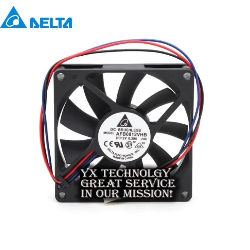 

Новый корпус 80*80*15 мм 8015 AFB0812VHB 80 мм 12 В а Вентилятор охлаждения процессора с двумя шариками Для delta