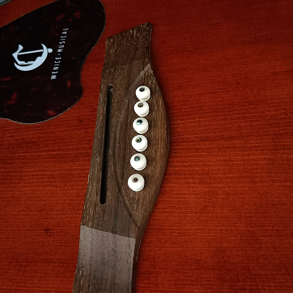 6 Pieces/lot cow Bone String Nails Guitar Strings Pin pure bone Guitar Strings Fixed Acoustic Guitar Bridge Pins
