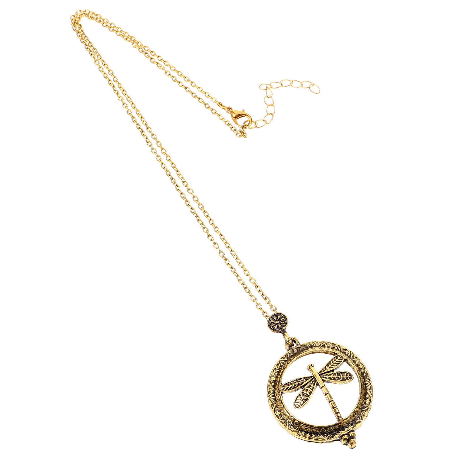 

Шикарное ожерелье со увеличительным стеклом в виде стрекозы, кулон в стиле ретро, модные аксессуары для ужина, подарок на день рождения