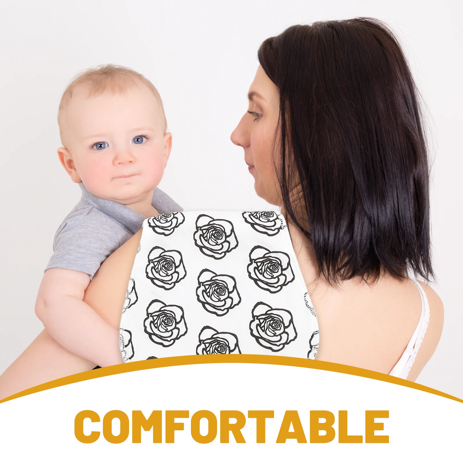 

3pcs Cotton Burp Cloths Baby Drool Bibs Mealtime Small Clothes Protectors Reusable Nursing Towels Unisex Design