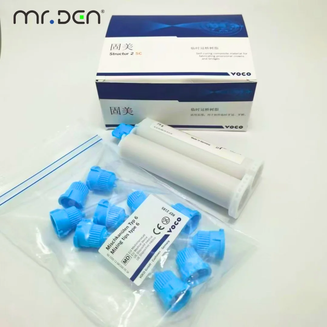 VOCO Structur 2 SC Self Curing Dental Resin Temporary Material - Auto Mix Cartridge for Crown Bridge Inlays Onlays Lab Supplies view 4