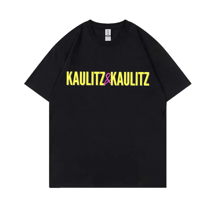 

German Rock Band Tokio Hotel Kaulitz and Kaulitz Print Tshirt Men Hip Hop Punk Gothic T-shirt Men's Oversized Short Sleeve Tees