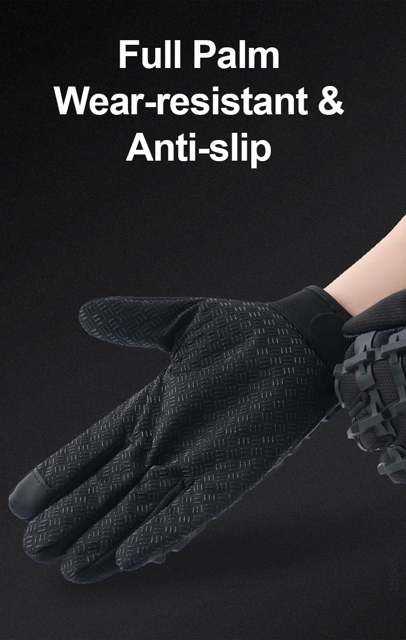 Taktische Fahrradhandschuhe für Herren, Vollfinger-Militärhandschuhe mit Touchscreen-Funktion, Schnittfest, Rutschfest, Atmungsaktiv, Motorradhandschuhe – Detail 5