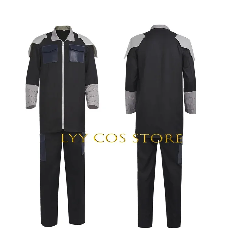 시야오 시노미야 코스프레 애니메이션 8호 할로윈 의상 남성 괴수 무기의 전사 8 시노미야 이사오 의상 유니폼 가발 세트