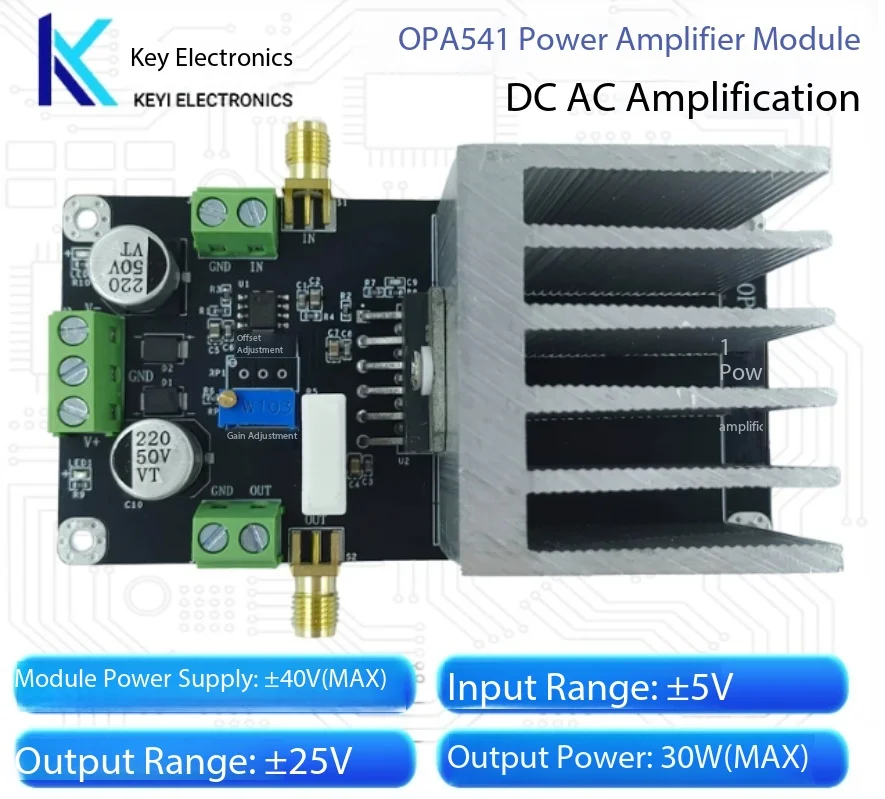 OPA541 High Power Operational Amplifier Module 5A 40V for Audio Motor Driver Servo Amplifier