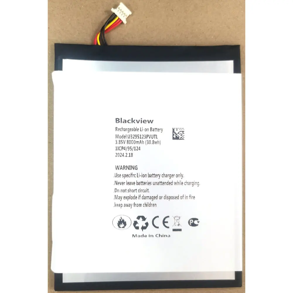 U3295123PVUTL Battery for Blackview Tab 11 30.8Wh 3.85V 1ICP4/95/124
