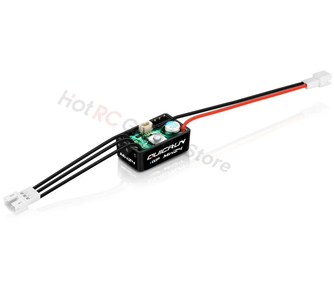 HOBBYWING QuicRun WP Mini24 25A Waterproof 2-3S Brushed/Brushless ESC for 1/24 1/18 1/16 RC Mini Car Crawler Monster Motor