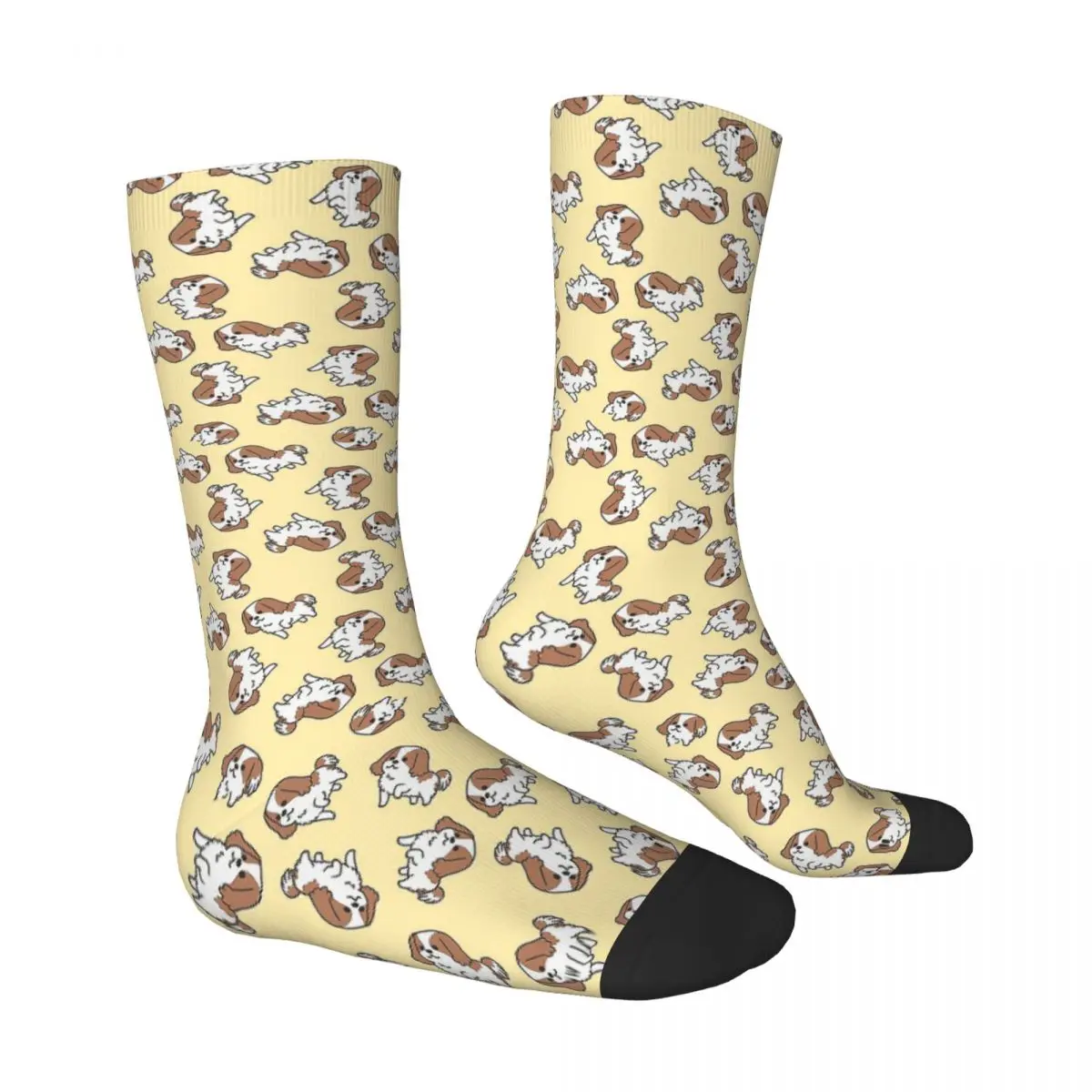 King Charles Spaniel Pattern Chibi Mini Socks Male Mens Women Summer Stockings Harajuku