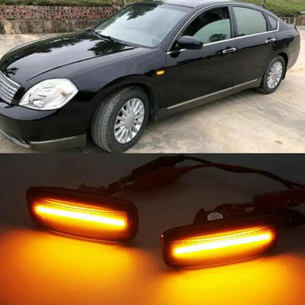 2PCS Normal Side Marker Turn Signal Lamp For Nissan Teana Cefiro Maxima J31 04-07 Fender Lamp Light